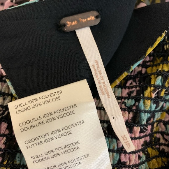 Free People Boho Mabel Floral Top XS - Picture 15 of 15